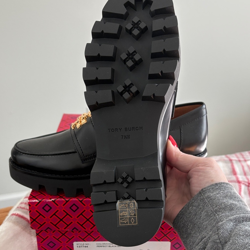 Tory Burch Mini Everly Chunky Loafer with Gold Accent - Picture 5 of 7